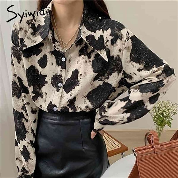leopard vintage button up blouses women turn-down collar long sleeve loose clothing spring korean fashion shirts 210607, White
leopard vintage button up blouses women turn-down collar long sleeve loose clothing spring korean fashion shirts 210607, White