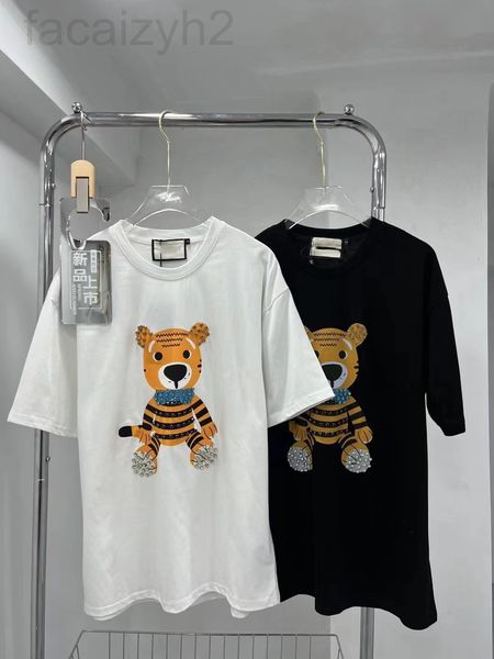 women's t-shirt designer chaopai 22 early spring new fashion cartoon tiger diamond t-shirt, versatile, age reducing, loose and thin wom, White
women's t-shirt designer chaopai 22 early spring new fashion cartoon tiger diamond t-shirt, versatile, age reducing, loose and thin wom, White