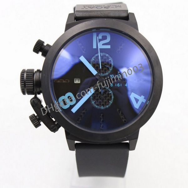 u1001 multifunction men's watch quartz date chimera bronze 50mm chronograph subdial work stainless steel watch 13, Slivery;brown
u1001 multifunction men's watch quartz date chimera bronze 50mm chronograph subdial work stainless steel watch 13, Slivery;brown