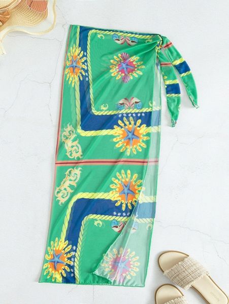 random print cover up skirt s3xq#, White;black