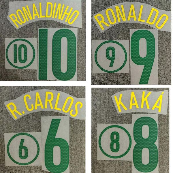 2004 nameset #9 ronaldo #10 ronaldinho #6 r.carlos #8 kaka printing iron on heat transfer patches224j
2004 nameset #9 ronaldo #10 ronaldinho #6 r.carlos #8 kaka printing iron on heat transfer patches224j