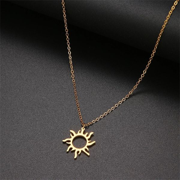 european and american fashion trendy stainless steel chokers sun totem pendant necklace charm ladies birthday party jewelry gift a466, Golden;silver
european and american fashion trendy stainless steel chokers sun totem pendant necklace charm ladies birthday party jewelry gift a466, Golden;silver