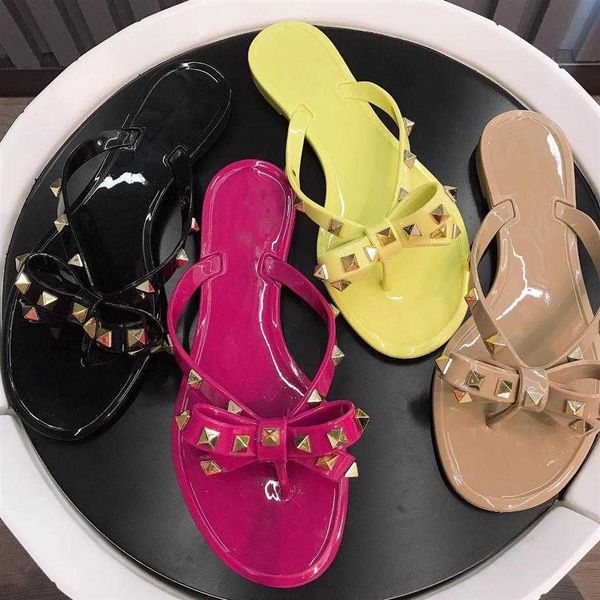 summer shoes woman sandals rivets big bowknot flip flops beach sandalias femininas flat jelly designer sandal xx-0012254o, Black
summer shoes woman sandals rivets big bowknot flip flops beach sandalias femininas flat jelly designer sandal xx-0012254o, Black