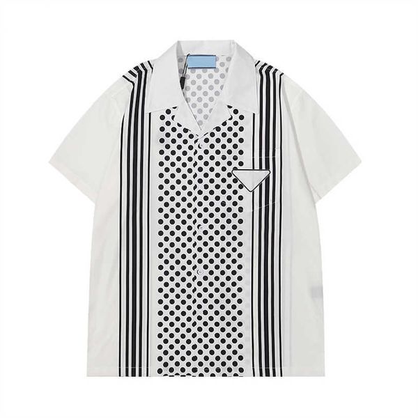 22ss summer designer shirts men's short-sleeved silk bowling casual vintage lines of this luxury short sleeve dress mwh6, White;black
22ss summer designer shirts men's short-sleeved silk bowling casual vintage lines of this luxury short sleeve dress mwh6, White;black