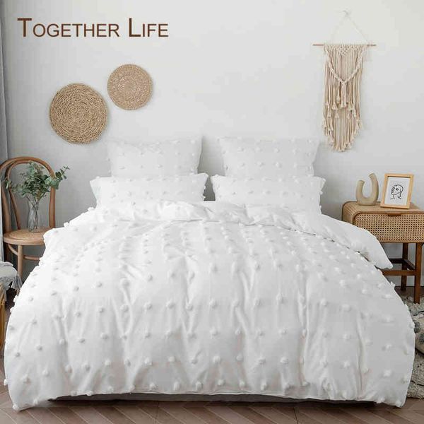 white bedding set dots design chic quilt cover with pillowcase 3d tufted no sheet king 2/3pcs girls soft
white bedding set dots design chic quilt cover with pillowcase 3d tufted no sheet king 2/3pcs girls soft
