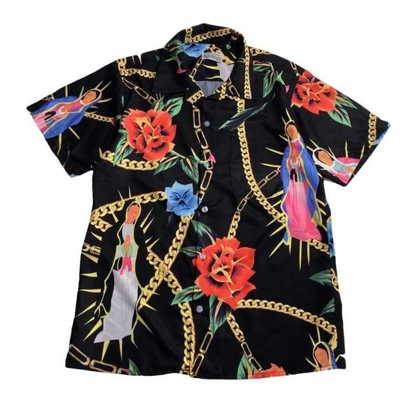 designer wacko maria hawaiian chain rose maria hawaiian short sleeve shirt, White;black
designer wacko maria hawaiian chain rose maria hawaiian short sleeve shirt, White;black