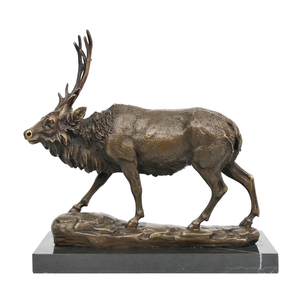 luck deer statue bronze elk sculpture wildlife figurine art marble base birthday gift home decor, Silver
luck deer statue bronze elk sculpture wildlife figurine art marble base birthday gift home decor, Silver