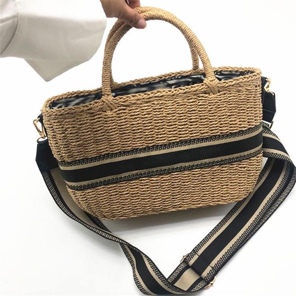 2022 summer beach straw bags casual rattan women handbags wicker woven totes large capacity lady buckets bag travel purse crossbod270p, Black
2022 summer beach straw bags casual rattan women handbags wicker woven totes large capacity lady buckets bag travel purse crossbod270p, Black