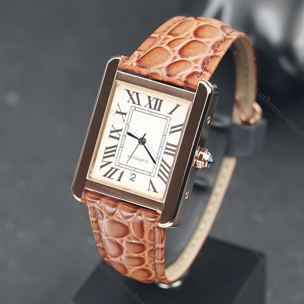 2022 new tank solo xl rose gold silver dial steel mens watch mechanical watch for men luxury watch men reloj hombre, Slivery;brown
2022 new tank solo xl rose gold silver dial steel mens watch mechanical watch for men luxury watch men reloj hombre, Slivery;brown