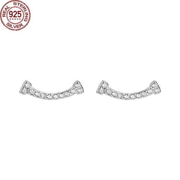 semicircular arc charm earrings female s925 sterling silver korean version creative simple fashion zircon one word smile female's p, Golden
semicircular arc charm earrings female s925 sterling silver korean version creative simple fashion zircon one word smile female's p, Golden