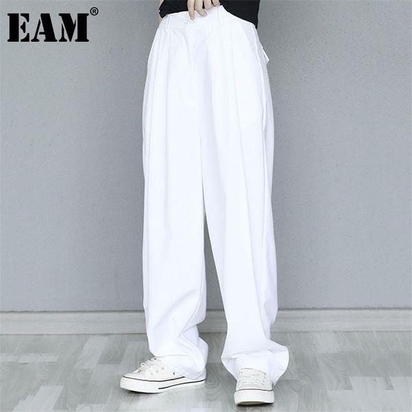 black casual long pockets high waist white wide leg trousers loose pant fashion spring autumn 1dd7759 210512, Black;white
black casual long pockets high waist white wide leg trousers loose pant fashion spring autumn 1dd7759 210512, Black;white
