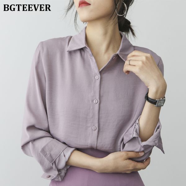 elegant ol style solid shirts for women 2022 ladies lapel single-breasted blouses female purple loose shirts femme, White
elegant ol style solid shirts for women 2022 ladies lapel single-breasted blouses female purple loose shirts femme, White