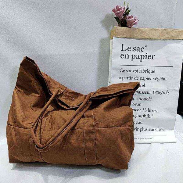 vintage brown shopper canvas handbags for women large capacity oversize ladies tote weekend retro female shoulder bag work study 220509
vintage brown shopper canvas handbags for women large capacity oversize ladies tote weekend retro female shoulder bag work study 220509