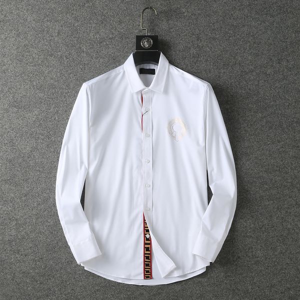 men designer business dress shirts fashion casual cotton men's slim solid color short clothes long sleeve clothing size -3xl, White;black
men designer business dress shirts fashion casual cotton men's slim solid color short clothes long sleeve clothing size -3xl, White;black