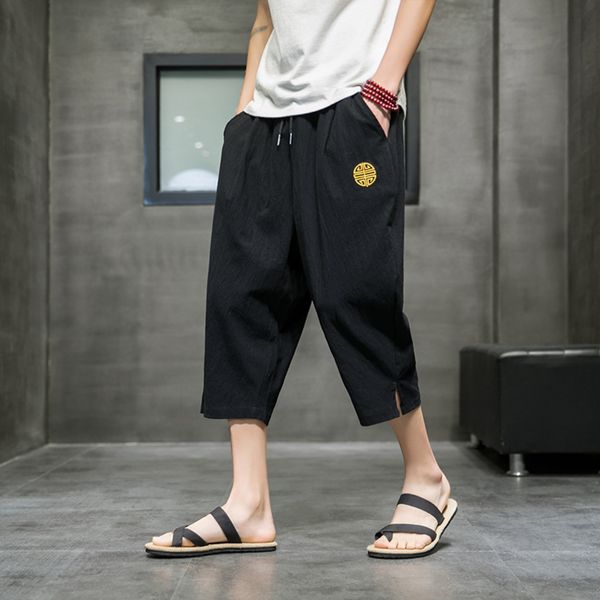 summer calflength mens pants harajuku sweatpants streetwear joggers men cotton casual shorts male 220621, Black
summer calflength mens pants harajuku sweatpants streetwear joggers men cotton casual shorts male 220621, Black