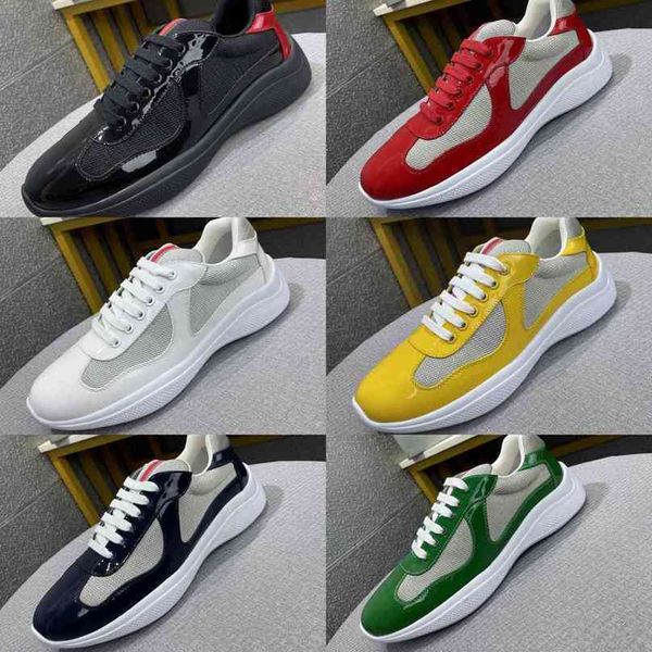 2021 america's cup bike fabric sneakers mens platform shoes designer patent leather mesh rubber sole luxury runner trainers outdoor cas, Black
2021 america's cup bike fabric sneakers mens platform shoes designer patent leather mesh rubber sole luxury runner trainers outdoor cas, Black