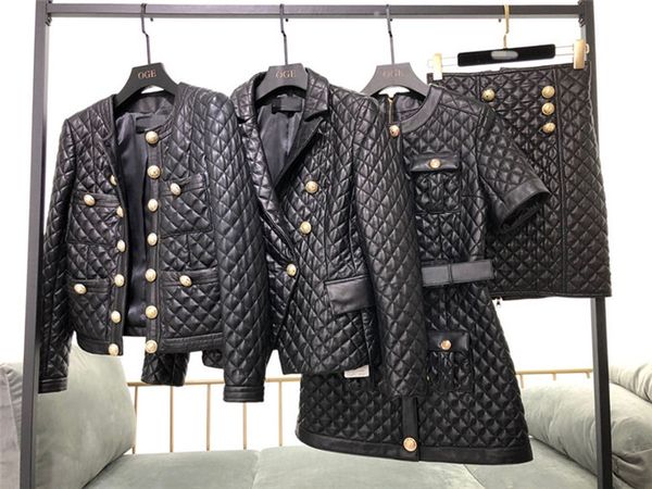 new sheepskin autumn winter 2020 imported sheepskin lingge leather garment medium long thickened dress short cardigan suit, Black;gray
new sheepskin autumn winter 2020 imported sheepskin lingge leather garment medium long thickened dress short cardigan suit, Black;gray