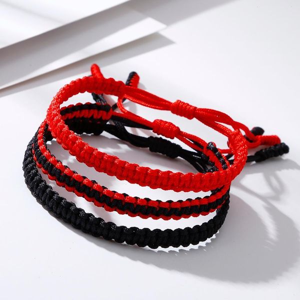 lucky rope braided bracelets tibetan strands buddhist handmade knot bracelet, Black
lucky rope braided bracelets tibetan strands buddhist handmade knot bracelet, Black
