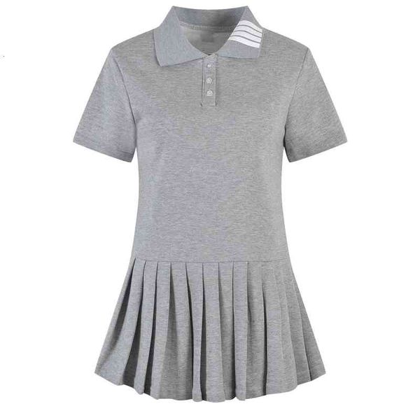 two piece dress tb dress polo short sleeved pleated skirt summer college style loose slim grey 6m7n, White
two piece dress tb dress polo short sleeved pleated skirt summer college style loose slim grey 6m7n, White