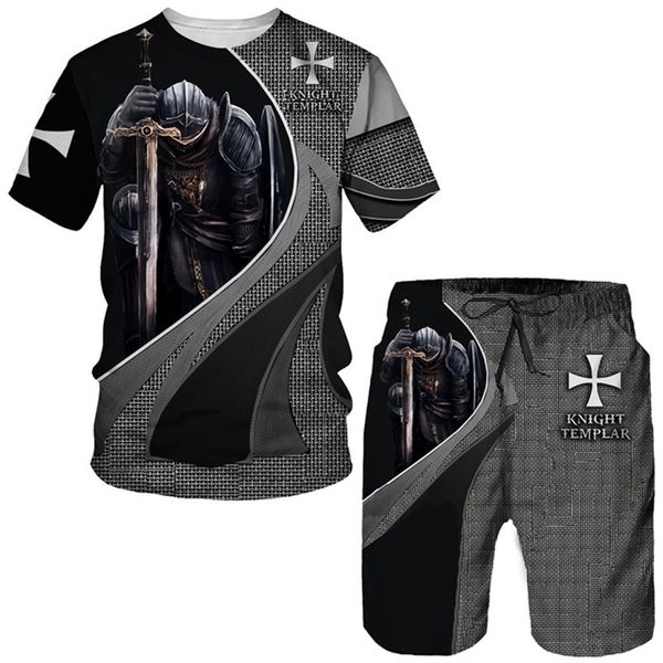 men's tracksuits knight templar 3d print men's t-shirt/shorts/suit cool short sleeve retro style streetwear two piece set summer t, Gray
men's tracksuits knight templar 3d print men's t-shirt/shorts/suit cool short sleeve retro style streetwear two piece set summer t, Gray