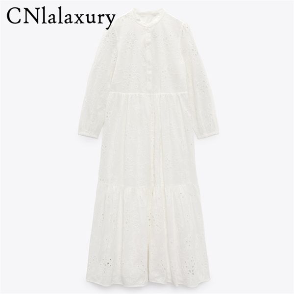 cnlalaxury spring summer women long sleeve dress casual vintage white hollow embroidery lady lace robe dresses 220720, Black;gray
cnlalaxury spring summer women long sleeve dress casual vintage white hollow embroidery lady lace robe dresses 220720, Black;gray