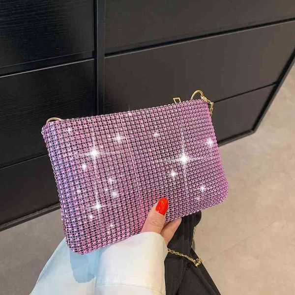 diamond inlaid small square bag summer chain portable shoulder bag fashion women's handbag 220616 
diamond inlaid small square bag summer chain portable shoulder bag fashion women's handbag 220616