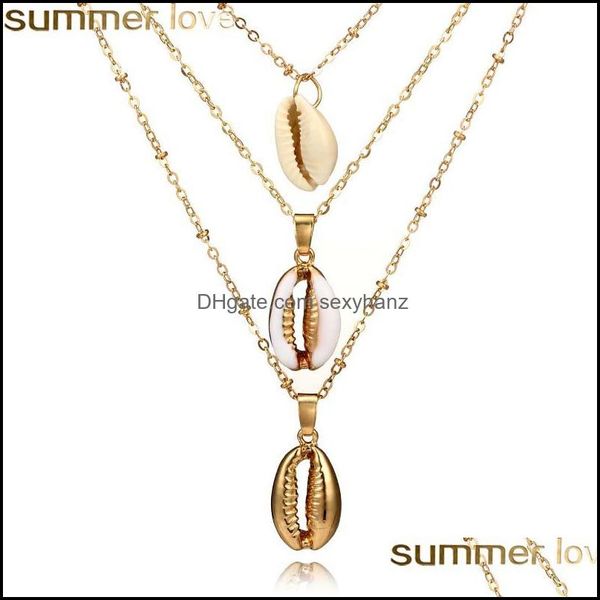 pendant necklaces pendants jewelry new trendy three layers shell necklace bohemian natural gold chain for women friend gifts drop del, Silver
pendant necklaces pendants jewelry new trendy three layers shell necklace bohemian natural gold chain for women friend gifts drop del, Silver