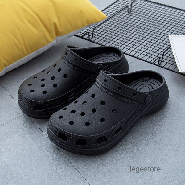 luxury thick soled baotou slipper sandals 2021 summer new slope heel increased beach hole shoes fairy garden high heels a1, Black;grey
luxury thick soled baotou slipper sandals 2021 summer new slope heel increased beach hole shoes fairy garden high heels a1, Black;grey