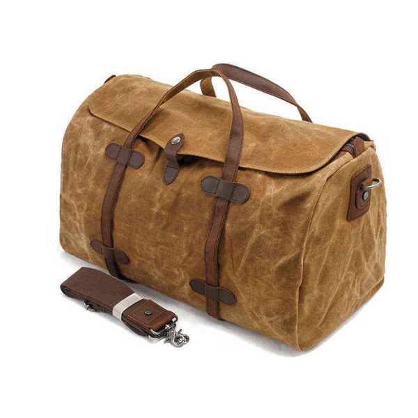 waxed canvas luggage large capacity crossbody bag travel weekend bag for men business trip tote duffel bag 220611
waxed canvas luggage large capacity crossbody bag travel weekend bag for men business trip tote duffel bag 220611