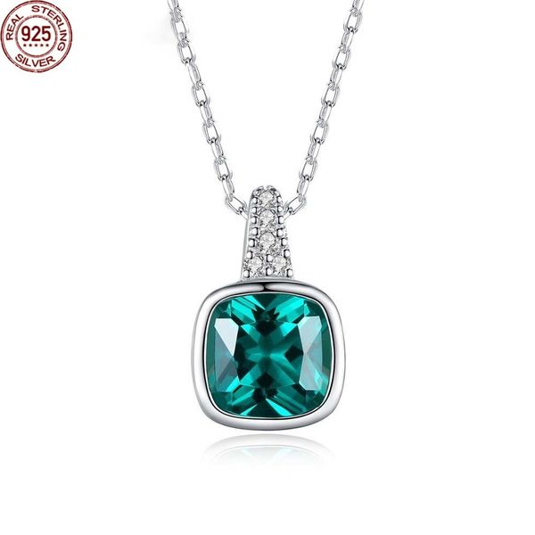 square pendant necklace real 925 sterling silver fine jewelry for women dating party christmas gifts accessories sn588
square pendant necklace real 925 sterling silver fine jewelry for women dating party christmas gifts accessories sn588
