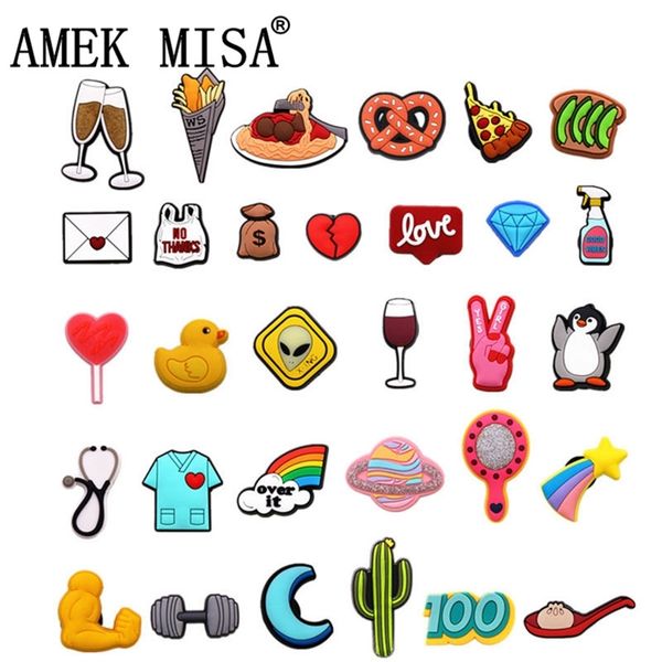 31 kinds of fitness food shoe charms accessories cute animals pvc shoe decoration for croc jibz kids party xmas gifts 220713, White;pink
31 kinds of fitness food shoe charms accessories cute animals pvc shoe decoration for croc jibz kids party xmas gifts 220713, White;pink