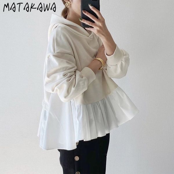 hooded japanese fashion stitching sweatshirt women womens hoodie korean longsleeved loose casual hoodies 210506, Black
hooded japanese fashion stitching sweatshirt women womens hoodie korean longsleeved loose casual hoodies 210506, Black