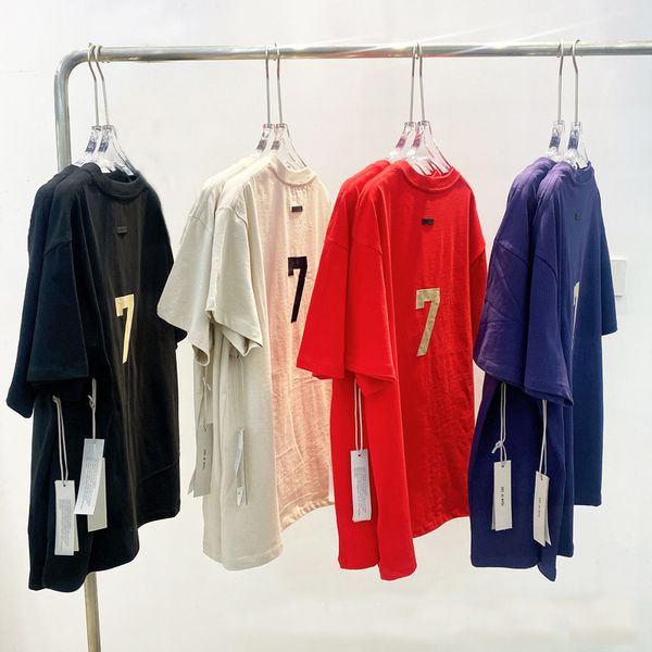 22ss men's designer number 7 print tee red vingate loose 100% cotton t shirt for womens solid summer short sleeves couple tees casual f, White;black
22ss men's designer number 7 print tee red vingate loose 100% cotton t shirt for womens solid summer short sleeves couple tees casual f, White;black