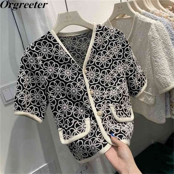 chic flower embroidery thin short for women summer v-neck sleeve single-breasted vintage blouse shirt mujer 210602, White
chic flower embroidery thin short for women summer v-neck sleeve single-breasted vintage blouse shirt mujer 210602, White