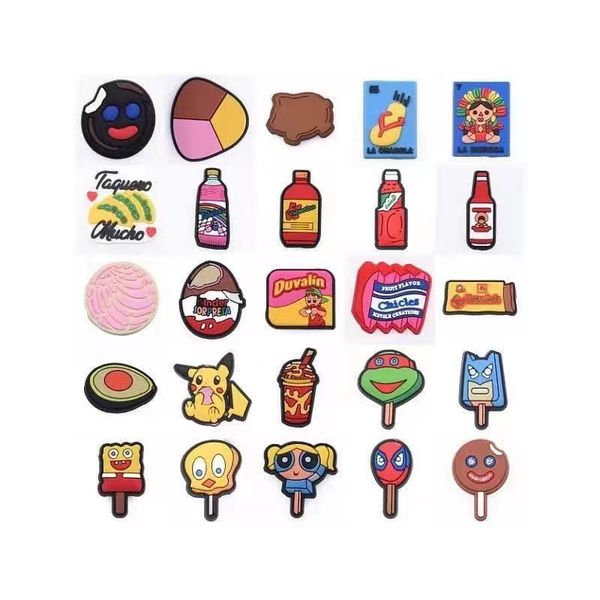 wholesale custom mxco style fashion food icon shoes charms for kids croc accessories diy gifts potato chips bottle wristband buckle, White;pink
wholesale custom mxco style fashion food icon shoes charms for kids croc accessories diy gifts potato chips bottle wristband buckle, White;pink