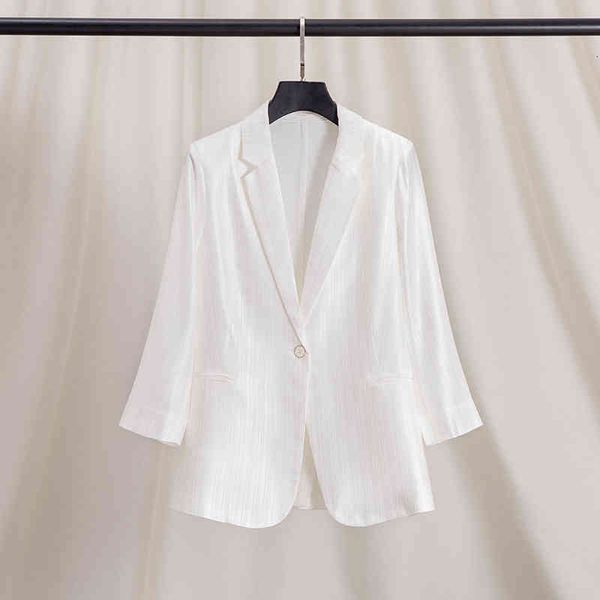 women's suits blazers minority design no iron 7-point sleeve high-end acetic acid satin white suit coat women's thin high-grade fe, White;black
women's suits blazers minority design no iron 7-point sleeve high-end acetic acid satin white suit coat women's thin high-grade fe, White;black