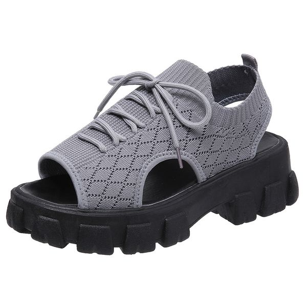 2022 summer sandals fashion european and american casual sports fly woven thick bottom women's, Black
2022 summer sandals fashion european and american casual sports fly woven thick bottom women's, Black