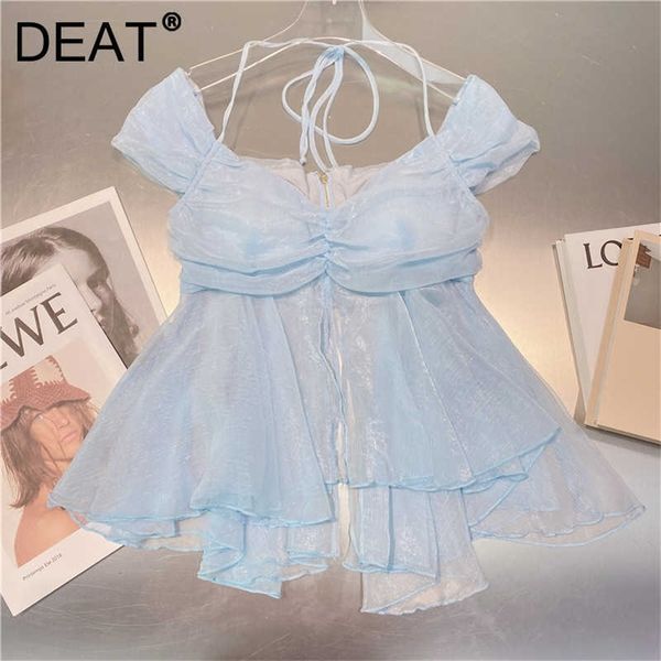 deat women ruffles asymmetrical t-shirt solid color slash neck short sleeve temperament fashion spring summer 11d1431 210709, White
deat women ruffles asymmetrical t-shirt solid color slash neck short sleeve temperament fashion spring summer 11d1431 210709, White