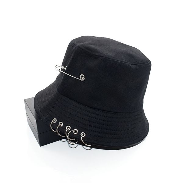 fashion metal hoop women bucket hat punk hip hop black white men fisherman cap summer casual streetwear panama caps for girls 220511, Yellow
fashion metal hoop women bucket hat punk hip hop black white men fisherman cap summer casual streetwear panama caps for girls 220511, Yellow