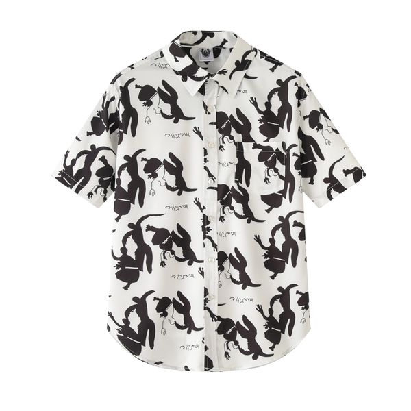 european and american men's wear summer 2022 new short sleeve lapel single breasted abstract print fashion shirt, White;black
european and american men's wear summer 2022 new short sleeve lapel single breasted abstract print fashion shirt, White;black