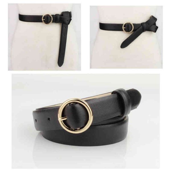 belts simple fashion leisure belt women's with round buckle korean decorative thin black 4get, Black;brown
belts simple fashion leisure belt women's with round buckle korean decorative thin black 4get, Black;brown