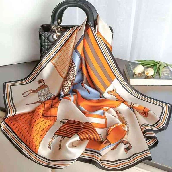 designer silk head scarf silk womens high-grade long scarf printing temperament fashion bib warmth neck protection foreign style and high gr, Blue;gray
designer silk head scarf silk womens high-grade long scarf printing temperament fashion bib warmth neck protection foreign style and high gr, Blue;gray