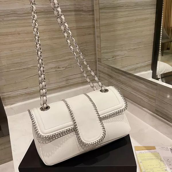 sw womens famous desingers chains bags matelasse chian silver tone metal genuine leather crossbody shoulder pochette large capacity luxury h
sw womens famous desingers chains bags matelasse chian silver tone metal genuine leather crossbody shoulder pochette large capacity luxury h