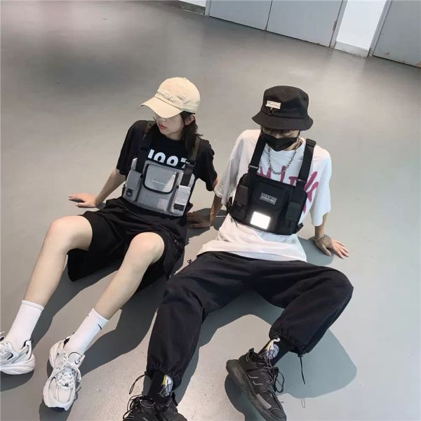 fashion hip hop crossbody shoulder chest bag for women casual oxford solid color vest waist packs multi-pocket purse
fashion hip hop crossbody shoulder chest bag for women casual oxford solid color vest waist packs multi-pocket purse