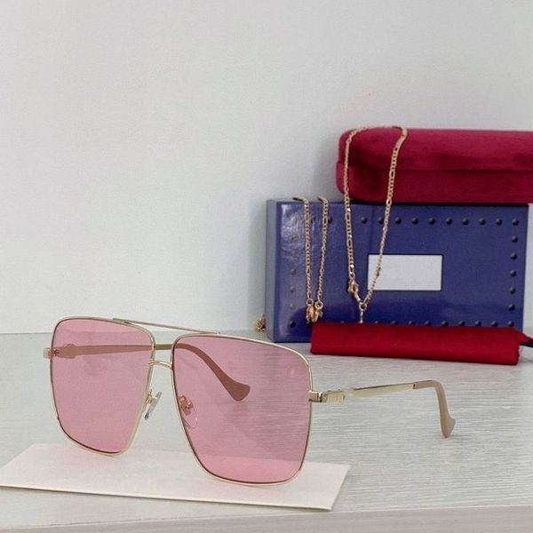 2022 women men sunglasses silver metal thin frame pink gradient color big square lenses available with box, White;black
2022 women men sunglasses silver metal thin frame pink gradient color big square lenses available with box, White;black