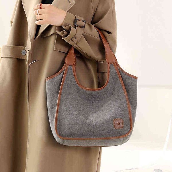 canvas handle bag women shopper bag casual totes female shoulder leisure bag large capacity handbag for women sac a main 220512
canvas handle bag women shopper bag casual totes female shoulder leisure bag large capacity handbag for women sac a main 220512