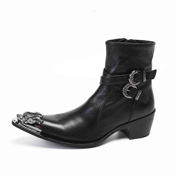 boots martin boots men's fashion personality trend pointed metal chain denim frosted leather chelsea high shoes, Black
boots martin boots men's fashion personality trend pointed metal chain denim frosted leather chelsea high shoes, Black