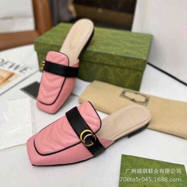 slippers high end quality style sheepskin square head metal buckle baotou half drag and one pedal lazy muller sandal pud2, Black
slippers high end quality style sheepskin square head metal buckle baotou half drag and one pedal lazy muller sandal pud2, Black