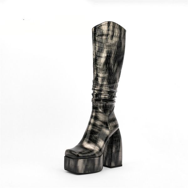 2022 women's boots autumn winter new european and american fashion folded vamp thickened high-heeled knee-high square-toe short boots, Black
2022 women's boots autumn winter new european and american fashion folded vamp thickened high-heeled knee-high square-toe short boots, Black
