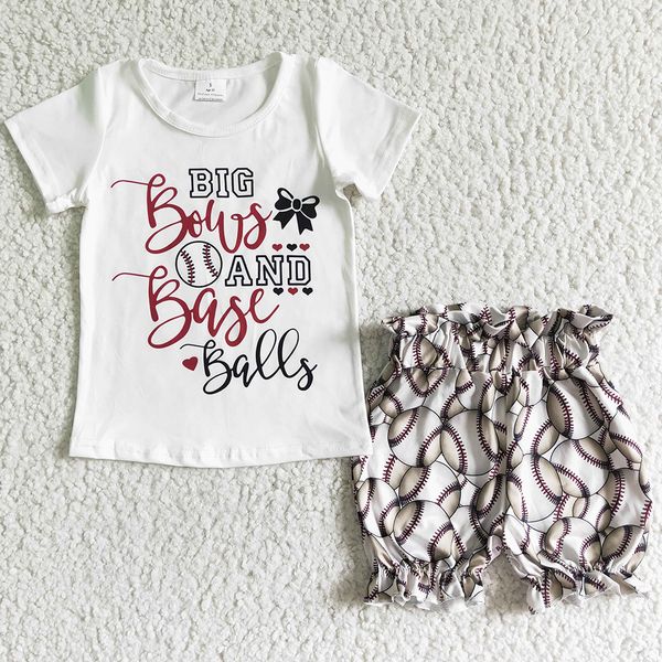 cute baby girl summer clothing short sleeve shorts set baseball print fashion kids clothes girls boutique outfits milk silk children kid out, White
cute baby girl summer clothing short sleeve shorts set baseball print fashion kids clothes girls boutique outfits milk silk children kid out, White